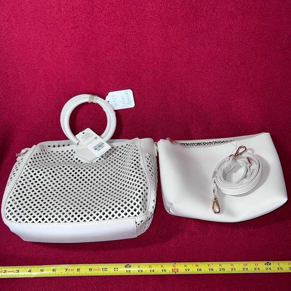 Urban Expressions White Vegan Clutch**NEW W/TAGS**VEGAN APPROVED - Picture 12 of 16